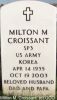 Croissant, Milton M.